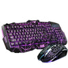 Russian Keyboard Changeable LED with Color Luminous Backlit Multimedia Ergonomic Gaming Keyboard and Mouse Set for Game computer