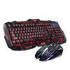 Russian Keyboard Changeable LED with Color Luminous Backlit Multimedia Ergonomic Gaming Keyboard and Mouse Set for Game computer